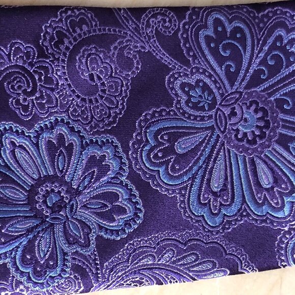 IKE BEHAR Mne's Silk Necktie Purple Pink & Blue Paisley Floral Tie NEW - Picture 3 of 9